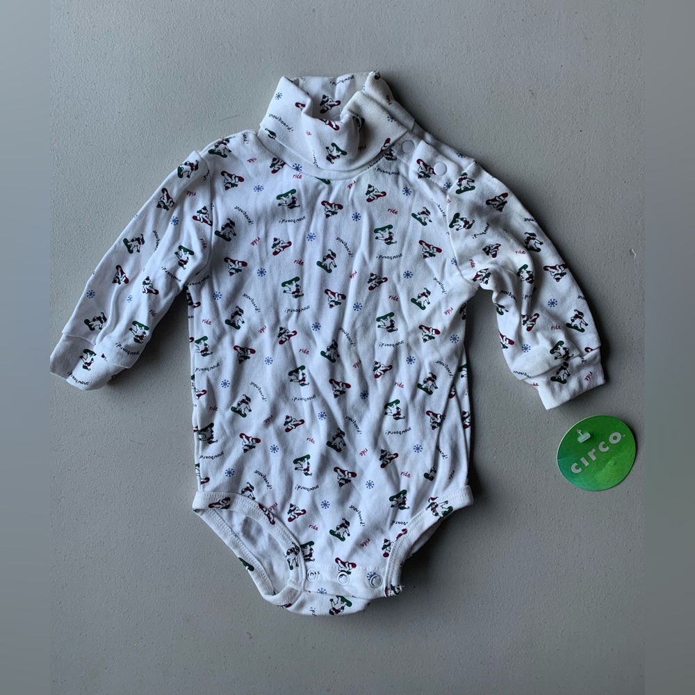 CIRCO Christmas Holiday Baby White One Piece 6 months NEW